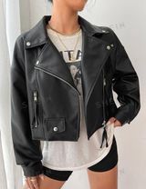 Black Leather Jacket Photo 0