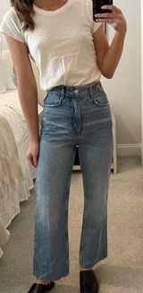 ZARA High Waisted Sailer Jeans Photo 0