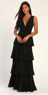 Black Tiered Dress Photo 0