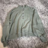 Aerie green zip up Photo 0
