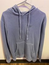 Embroidered hoodie Blue Photo 0
