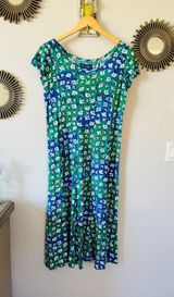 Jams World Jam’s World dresses | Jam’s World floral midi dress size blue white green EUC Photo 0