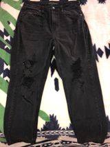 Wild Fable Hirise Black Ripped Mom Jeans Photo 0