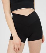 OFFLINE By  Real Me High Waisted Crossover 3" Bike Short Photo 0