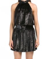 ellin velvet dress black Large Photo 0