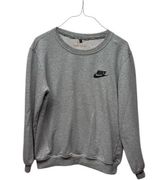 Nike heather gray sweatshirt crew neck size large unisex Photo 0