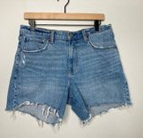 The Baggy Short Mid Rise Womens 30 Blue Denim 90s Classic Photo 0
