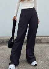 Princess Polly Archer Pants Black Photo 0