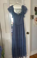 Max Studio Maxi tulle dress blue  Photo 0