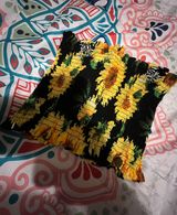 Forever 21 Sunflower Halter Top Size L Photo 0