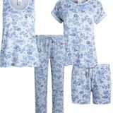 Women’s Pajama Set 4Piece. NEW WITH TAGS. Sleepwear. Photo 0