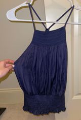 Navy Blue Cute Tank Photo 0
