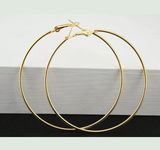 Gold Plated 80MM Big Circle Hoop Photo 0