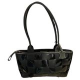 Boots N Bags Genuine Leather Rectangular Handbag Checkerboard Black Columbia‎ Photo 0