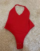 Garage Halter Bodysuit Plunge Photo 0