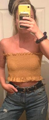 Lizard Thicket Mustard Tube Top Photo 0