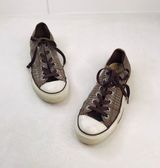 Converse Plaid Brown Sneakers Photo 0