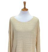 Soft Surroundings  Patch Pocket Sweater Cream Size 1X Neutral Coastal Beach Boho Photo 0