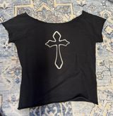 Brandy Melville Top Black Off-The-Shoulder Photo 0