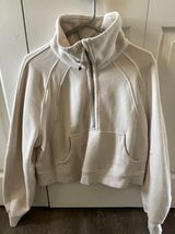 Lululemon White Opal Scuba Half-Zip Photo 0