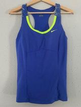 Nike Dri-Fit Blue Razorback Workout Tank Top Activewear Athletic Medium Photo 0
