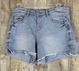 Kensie Kenzie Jeans Vintage Luxe The Short Size 6/18 Raw Hem Distressed Shorts … Photo 0