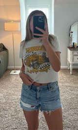 American Eagle Relaxed Denim Shorts High-Waisted Photo 0