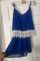 Royal Blue Romper Size M Photo 0