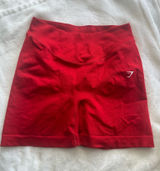 Red Gymshark Seamless Shorts Photo 0
