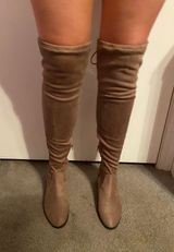 Thigh High Boots Gray Size 8 Photo 0