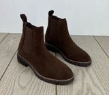Steve Madden Women's Leopold Suede Chelsea Booties 6M Brown $99 Photo 0