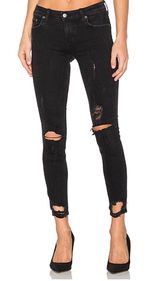 Lovers + Friends Ricky Skinny Jean - Dark grey distressed jeans Photo 0
