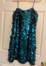 Thirty/Thirty peacock blue sequin dress size M Size M Photo 0
