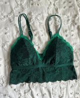 emerald green bralette Photo 0
