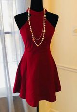 Lulus NWT Maroon Lulu’s Dress Photo 0