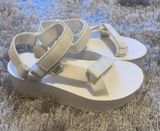 White Teva Platform Sandals Photo 0