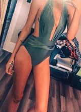 Boutique One Piece Swimsuit Green Photo 0