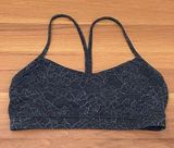 Flow Y Bra Nulu Lacescape Dark Cast Black Sports Bra Size 10 Photo 0