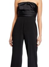 Jay Godfrey Lennon Black Strapless Bow Jumpsuit Photo 0