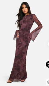 Open Back Maxi Bodycon Dress Photo 0