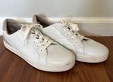 Naturalizer White Leather Grey Suede Sneakers Photo 0