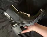 Black Heeled Boots Size 11 Photo 0