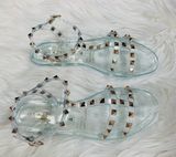 Clear Jelly Studded Sandal Photo 0