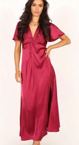 Petal + Pup Mauve Silk Wedding Dress  Photo 0