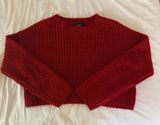 Forever 21 cropped red sweater Photo 0