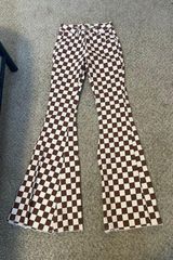 Checkered Flare Pants Photo 0
