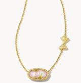 Love Shack Fancy Pink Floral Necklace Photo 0