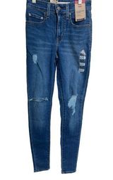 Levi’s 721 High Rise Skinny Distressed Women’s Jeans Size 00 Short. New! Photo 0