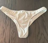 White Cheeky Bikini Bottom Photo 0