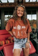 Handmade No Bad Days Tee!! Blue Size M Photo 0